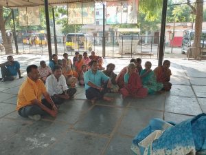 Meeting the Leprosy patients in a Leprosy Colony at Kurnool. Andhra Pradesh.